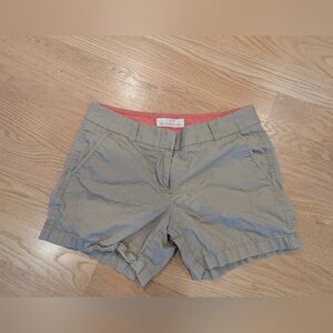 J. Crew Women's Khaki Chino Shorts Sz 4